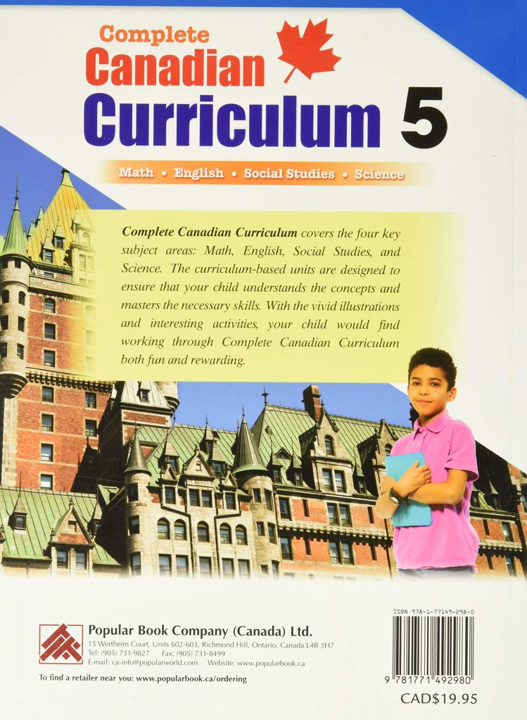 Complete Canadian Curriculum 5 Anchor Academic Services