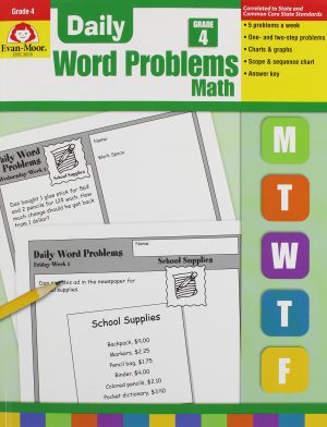 Daily Word Problems Math 4 Evan-Moor