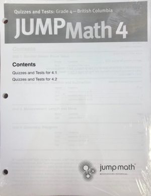 Jump Math 4 Quizzes and Tests