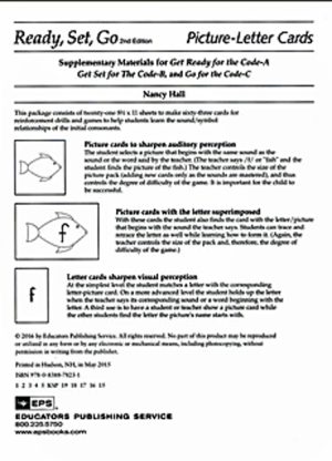 Explode The Code Picture Letter Cards For A,B,C Books 2nd Edition