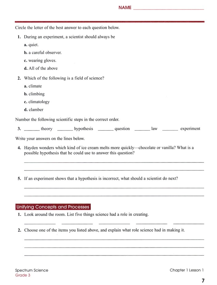 Spectrum Science Grade 3 – Anchor Academic Services