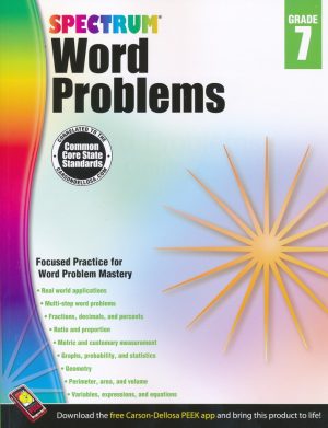 Spectrum Word Problems Grade 7