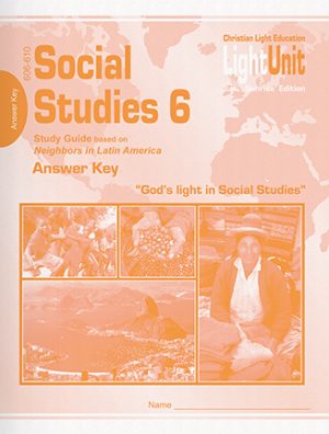 Social Studies 606-610 Answer Key