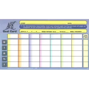 Goal Cards, Upper Level (Package of 20)